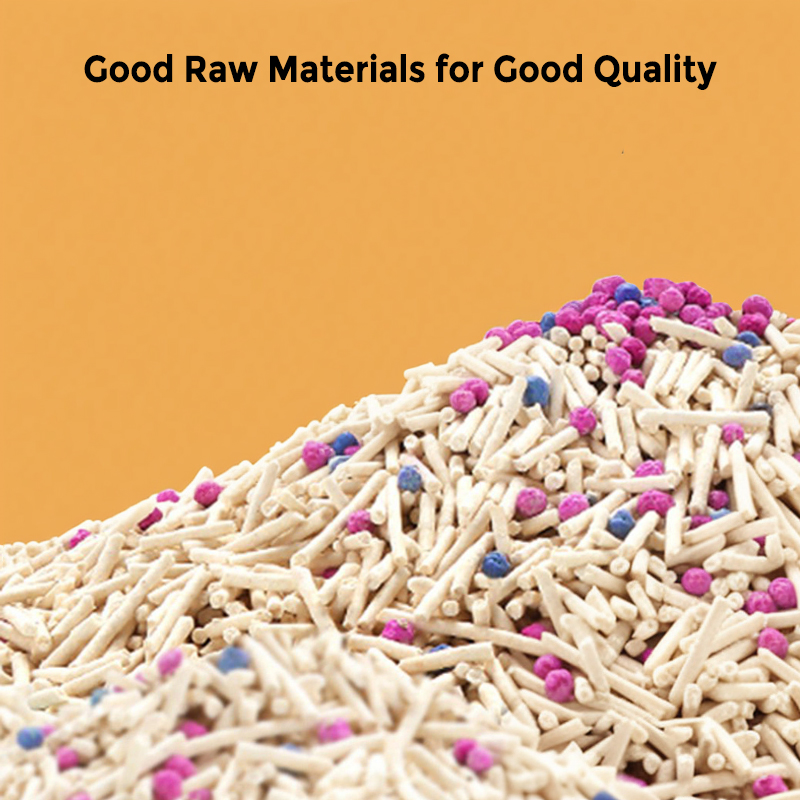 Factory Direct Sales Mixed Cat Litter 6L Tofu Cat Litter Dust-Free Deodorizing Mixed Bentonite Cat Litter Strong Agglomeration Can Be Washed