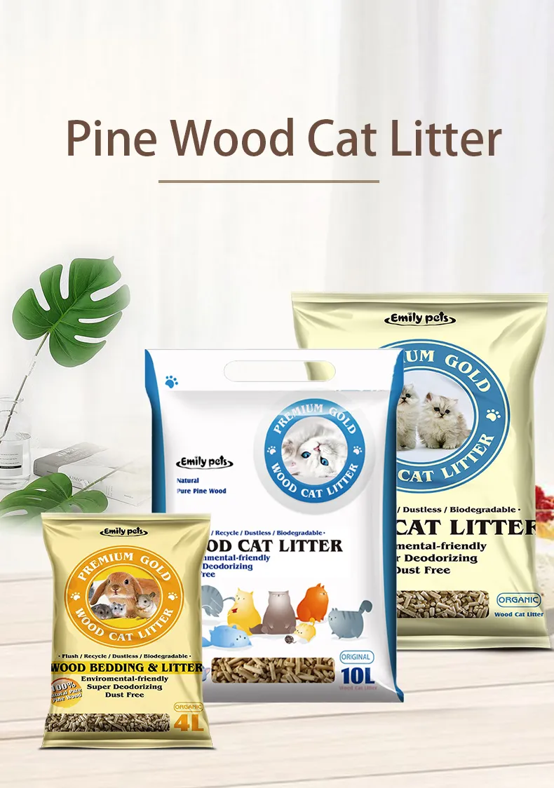 Natural Pine Wood Cat Litter