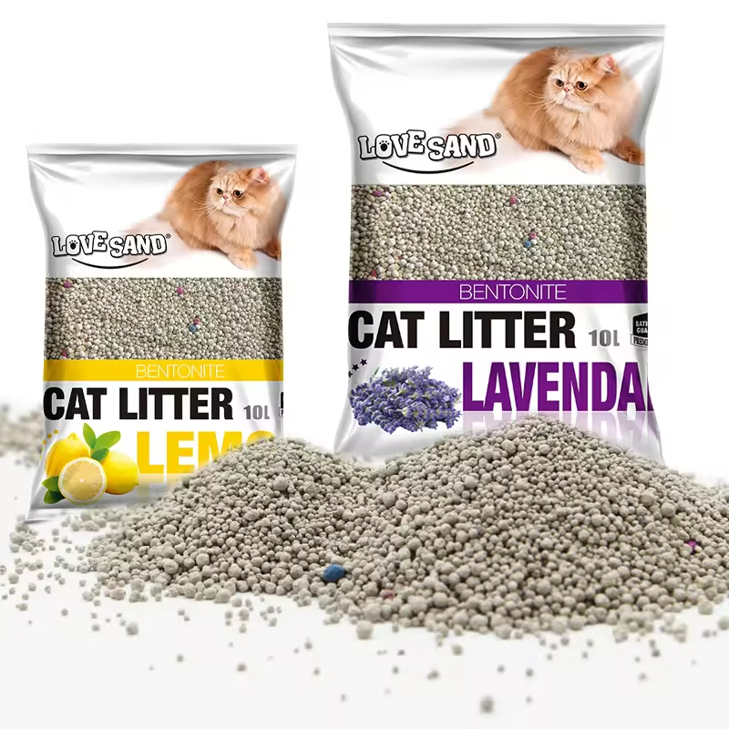 New Natural Clumping Bentonite Activated Carbon Cat Litter Bentonite Clay for Cat Litter