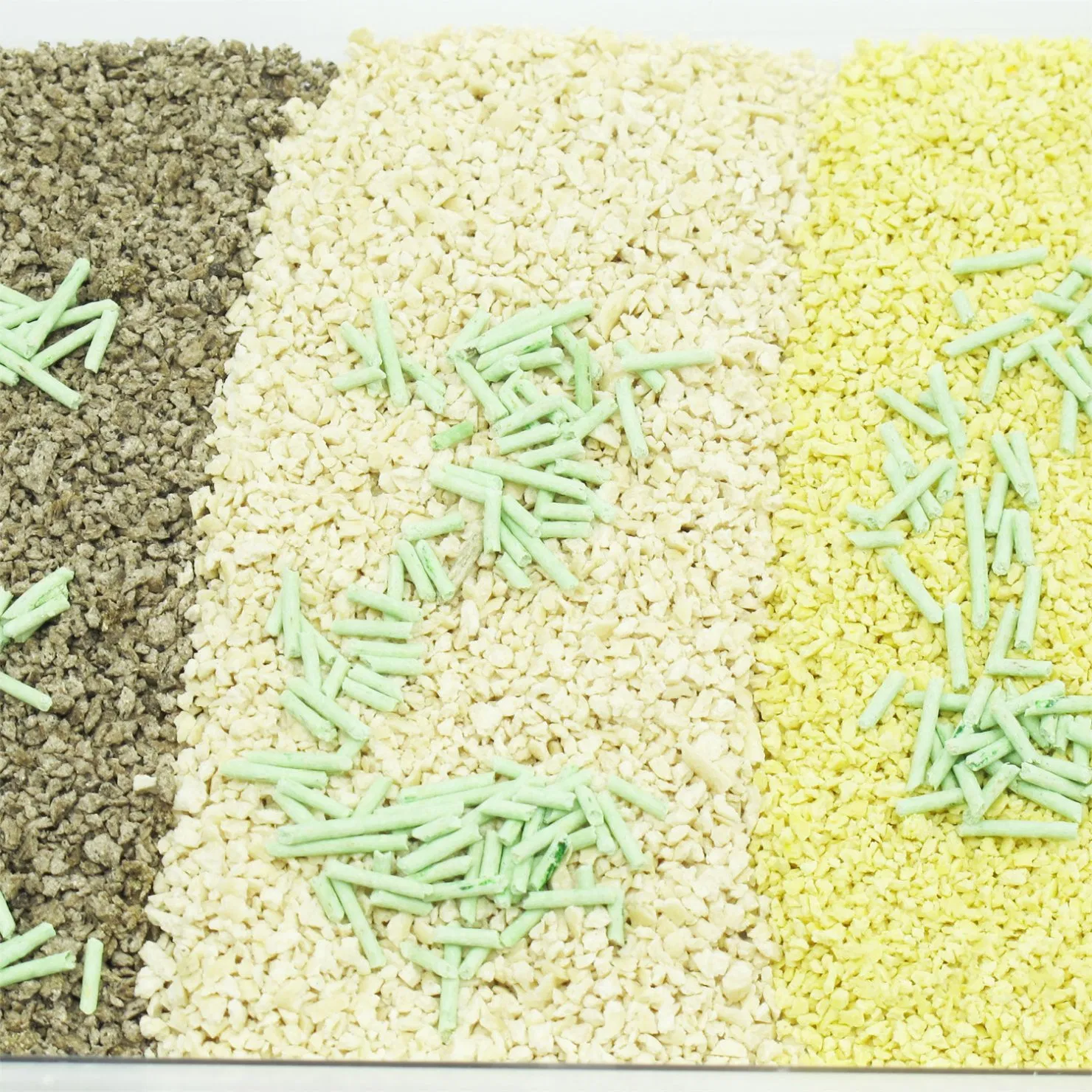 Environmental Friendly Super Absorption Hard Clumping Custom Different Shape Crushed Broken Strip Tofu Kitty Sand Cat Litter