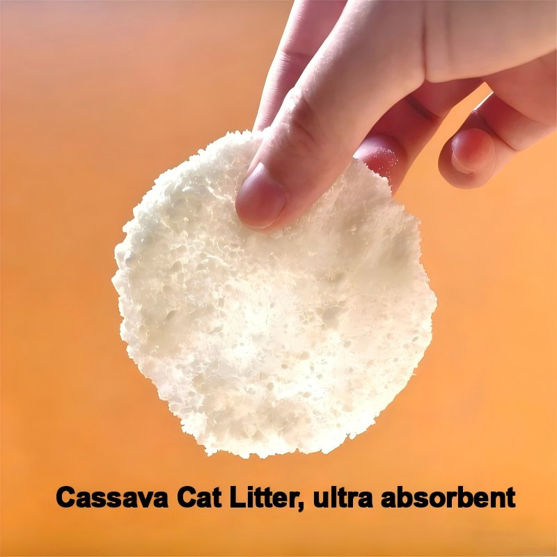 Eco-Friendly Cassava Cat Litter Strong Clumping Odour-Locking