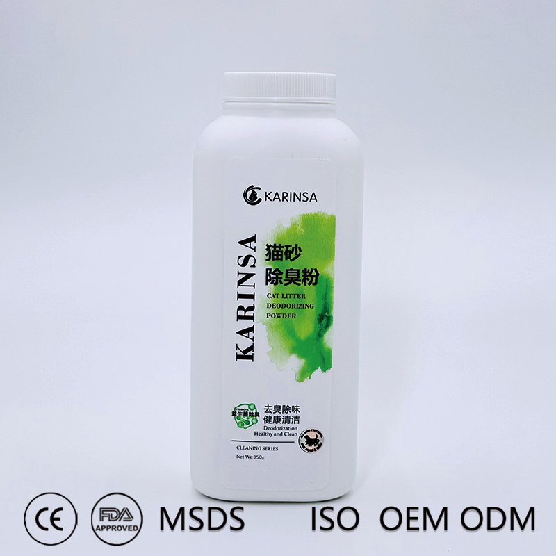 Cat Litter Deodorizing Powder with Bentonite Clay - Absorbent Odor-Free