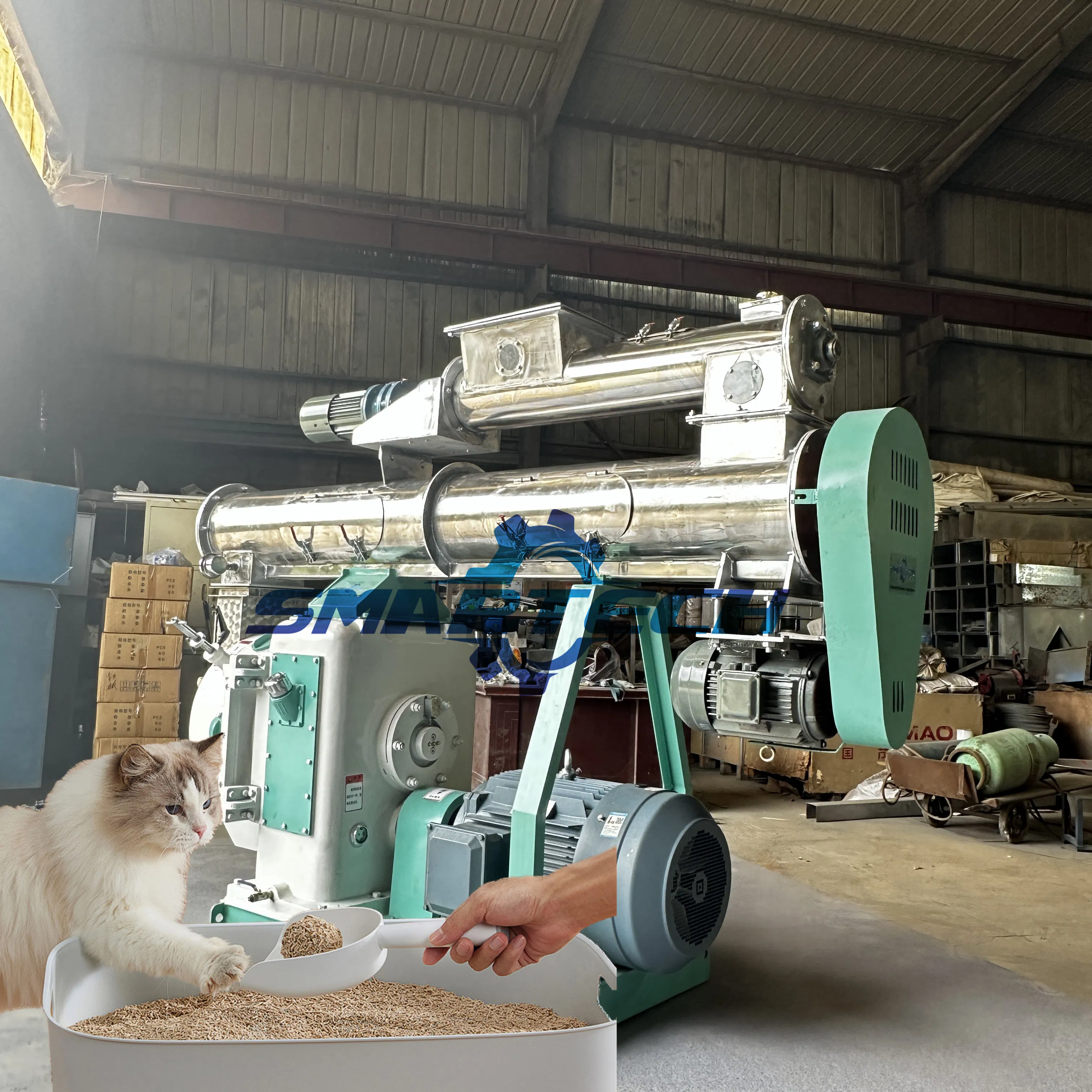 Sustainable Wood Pellet Cat Litter Maker for Eco-Conscious Homes