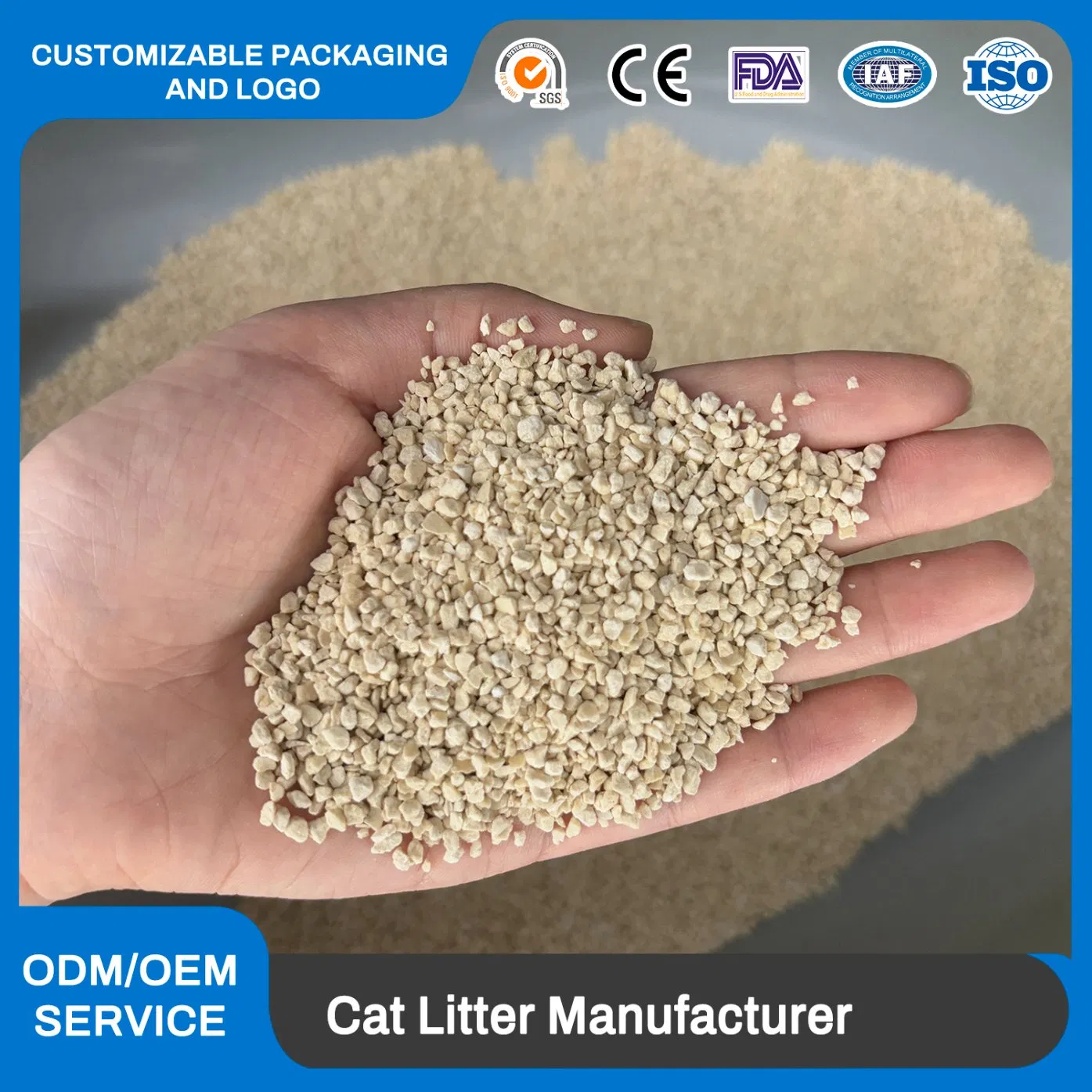 300% Water Absorption Rate Over Highly Absorbent Biodegradable Bamboo and Cassava Cat Litter Made From Renewable Resources for Eco-Conscious Pet Owners