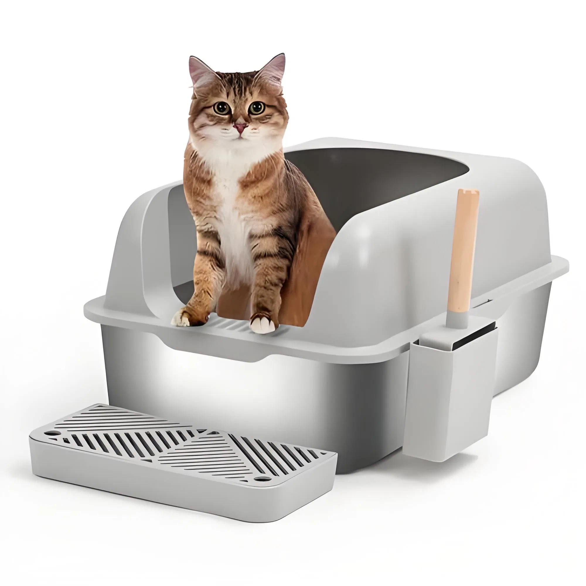 Affordable Removable Litter Box for Cats with Enclosed Design