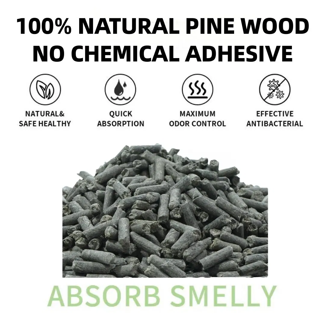Explosive New Products Non-Clumping Activated Charcoal Pine Wood Cat Litter Significant Bacteriostasis