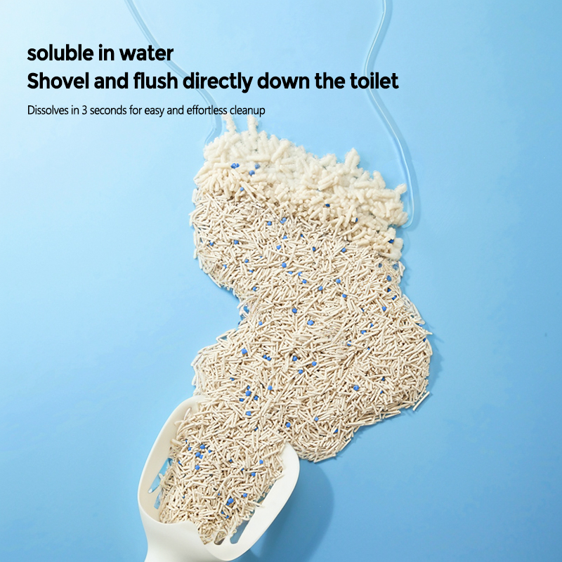 Cat Litter Wholesale Manufacturer Bentonite Tofu Mixed Cat Sands Blueberry Flavour Super Deodorising Eco-Friendly High Quality Biodegradable Kitty Litter