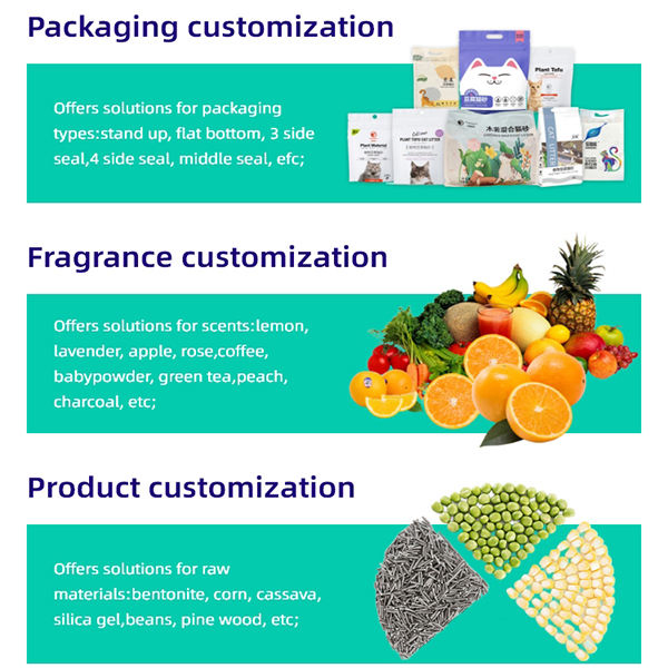 Biodegradable Flushable Corn Cassava Litter Eco-Friendly Natural Plant Cassava Cat Litter Sand Dust Free Household Flushable Cassava Litter