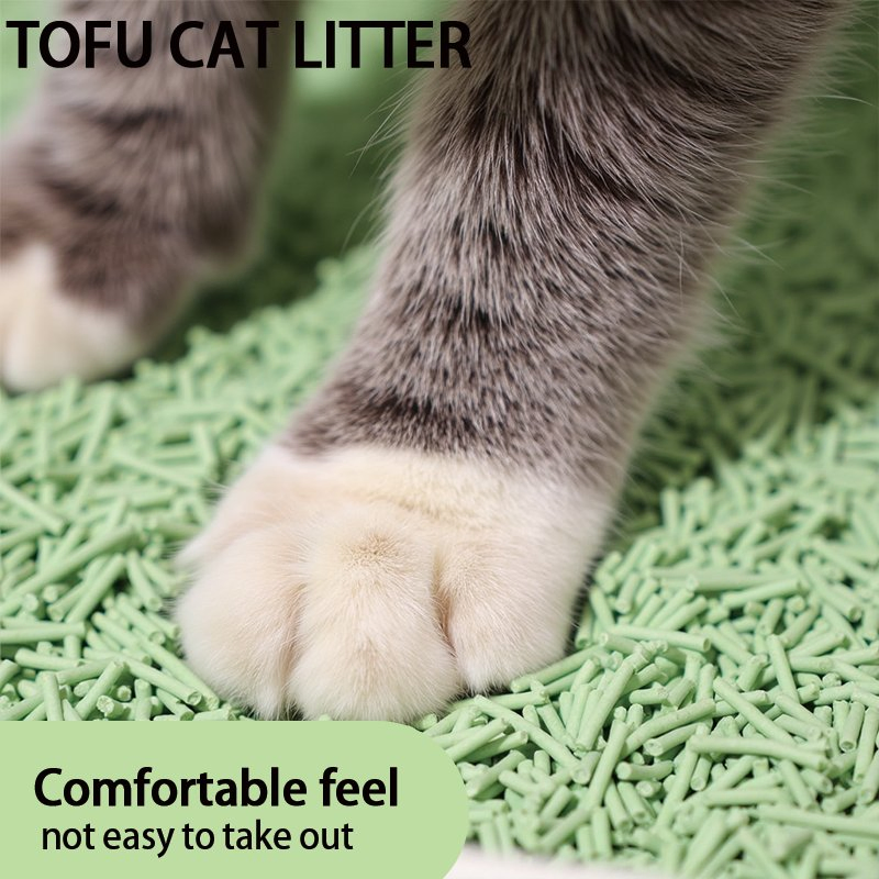 Arena Para Gatos Factory Price Tofu Cat Litter 1.5mm 100% Eco-Friendly Natural Flushable 2.0mm Original Sand Pure Tofu Cat Litter