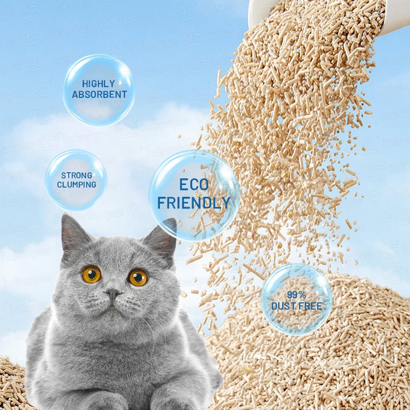 Best-Selling Strong Clumping 99% Low Dust 100% Natural Tofu Cat Litter