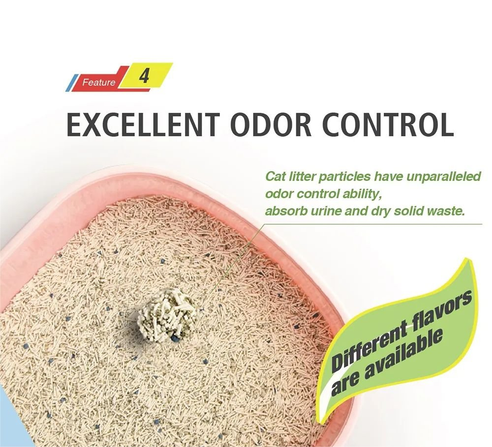 Cat Litter Sand Manufacturers 70% Natural Tofu Cat Litter 30% Bentonite Clay Particles Mixed Cat Litter