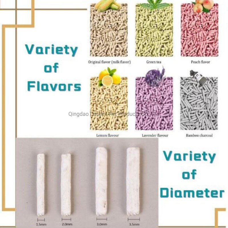 Wholesale Eco Clean Pet Sand Plant Corn/Banana/Wood Pellet 15kg Packaging Tofu Cat Litter