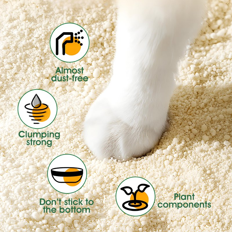 Nala Eco-Friendly Cassava Cat Litter for Cat Litter Box Sands