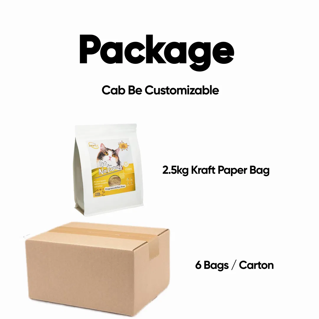 Fast Delivery Natural Corn Cat Litter Low Dust High Absorption Strong Odor Control Environmentally Friendly-Sand