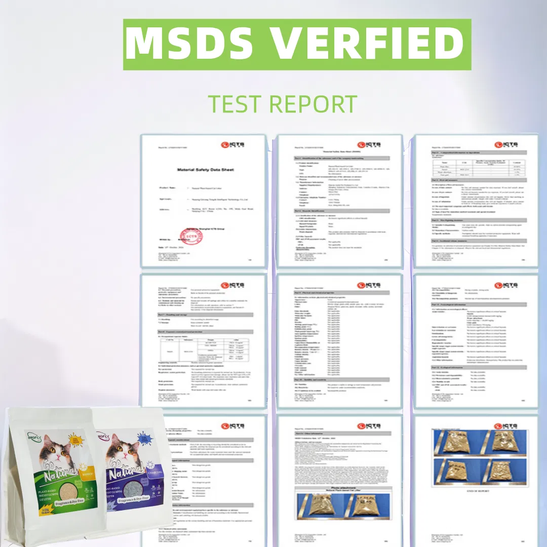 Mixed Cat Litter Sand Natural Scent with Bamboo for Ultimate Odor Control