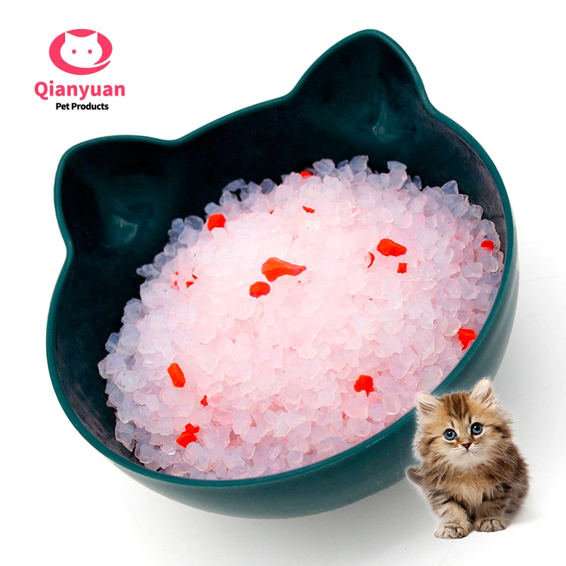 100% Water-Absorbent Silica Gel 97%+3% Crystal Cat Litter Silica Gel Cat Sand