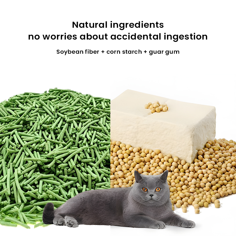 Premium Cat Sand OEM ODM Non Dusty Fast Clumping Degradable Pet Safe Pine Scent Best Selling Grade Tofu Cat Litter