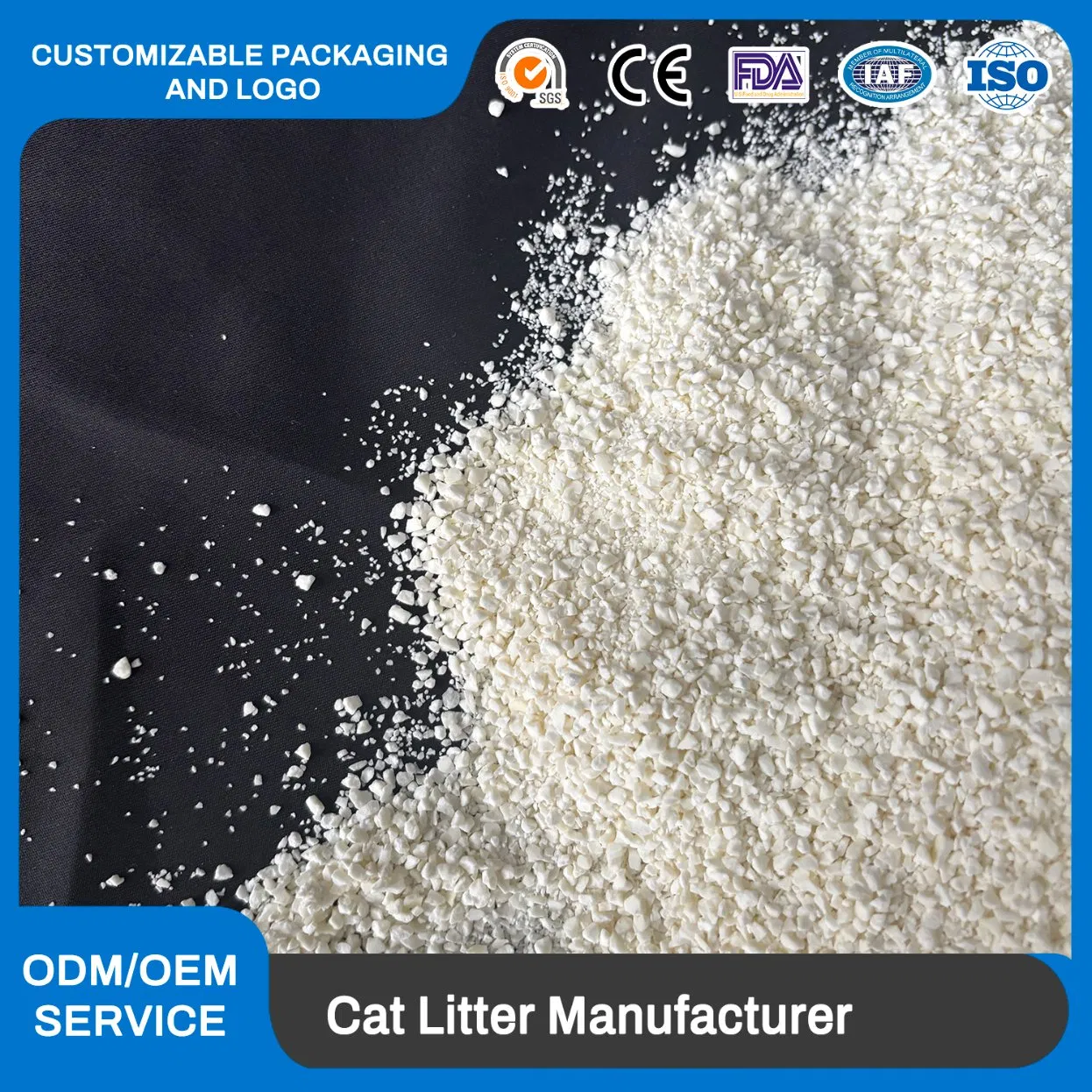 Premium Cassava Cat Litter with Advanced Clumping Technology High Water Absorption No Stick Litter Pan