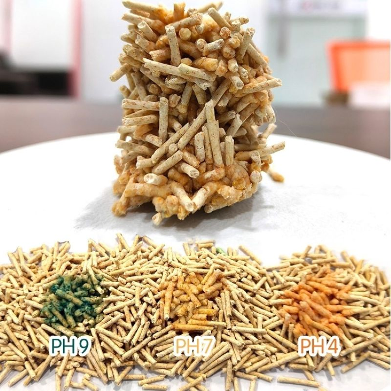 Health Indicator Clumping Flushable Deodorizing Color-Changing Cat Litter with pH Test