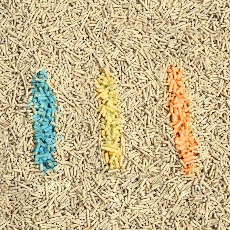 Health Indicator Clumping Flushable Deodorizing Color-Changing Cat Litter with pH Test