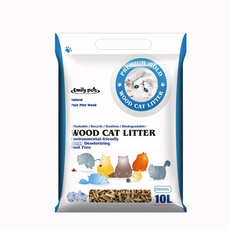 Natural Material Pine Wood Cat Litter Water Soluble Odor-Control Pellets Cat Litter
