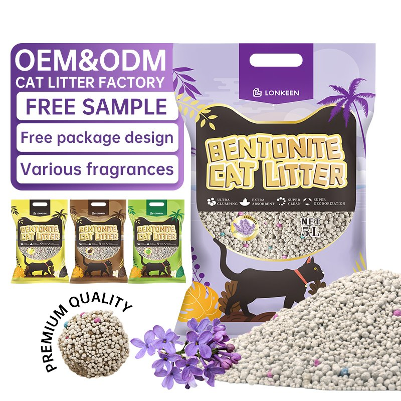 Eco Friendly Fast Delivery Premium Quality Strong Clumping Low Dust Bentonite Cat Litter