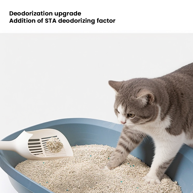 Natural Tofu and Bentonite High-Quality Mixed Cat Litter Easy Clean Eco-Friendly Flushable Custom Packaging and Supplier Direct Pricing for Pet Supplies