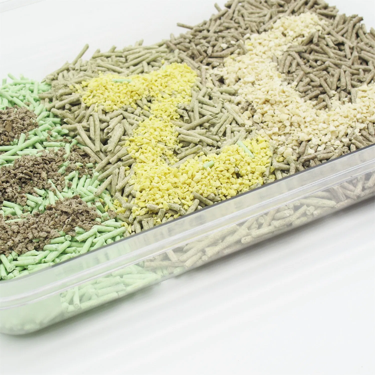 Environmental Friendly Super Absorption Hard Clumping Custom Different Shape Crushed Broken Strip Tofu Kitty Sand Cat Litter