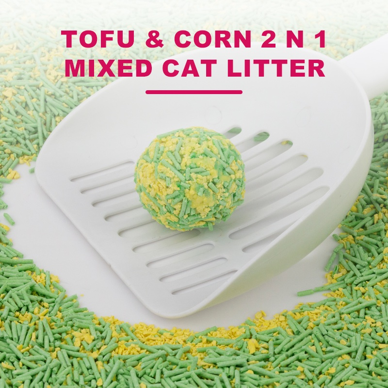 Eco-Friendly, Premium &amp; Effective Cleaning, Biodegradable, Flushable Corn &amp; Tofu Cat Litter