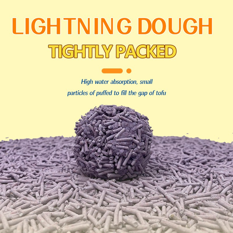 Organic Cat Litter Biodegradable Kitty Sand Natural Easy Clean and Premium Cat Litter Wood Pellets Tofu Cat Litter