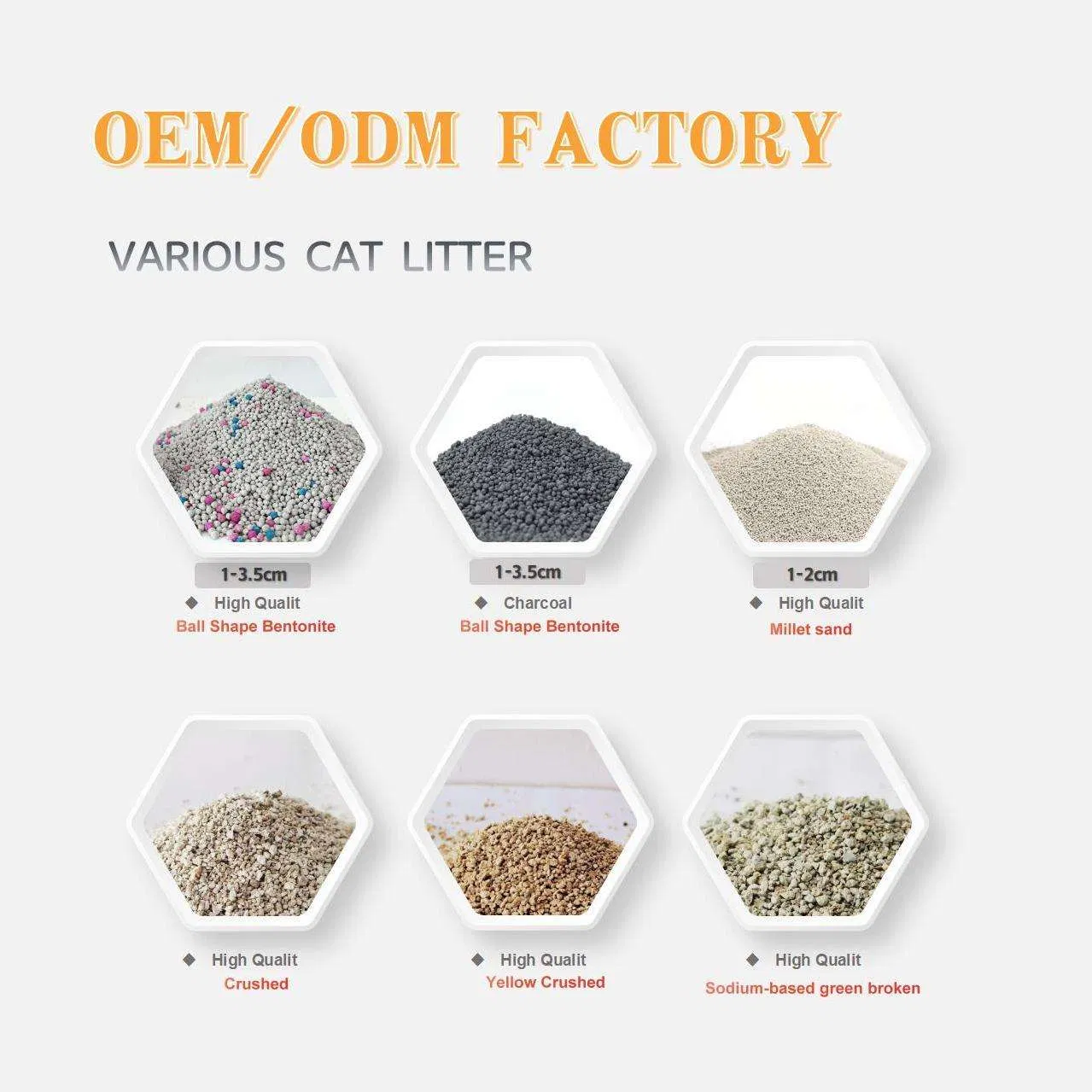 Wholesale Custom Bentonite Clay Colorful Ball Shaped Cat Sand Natural Cat Litter with Scent