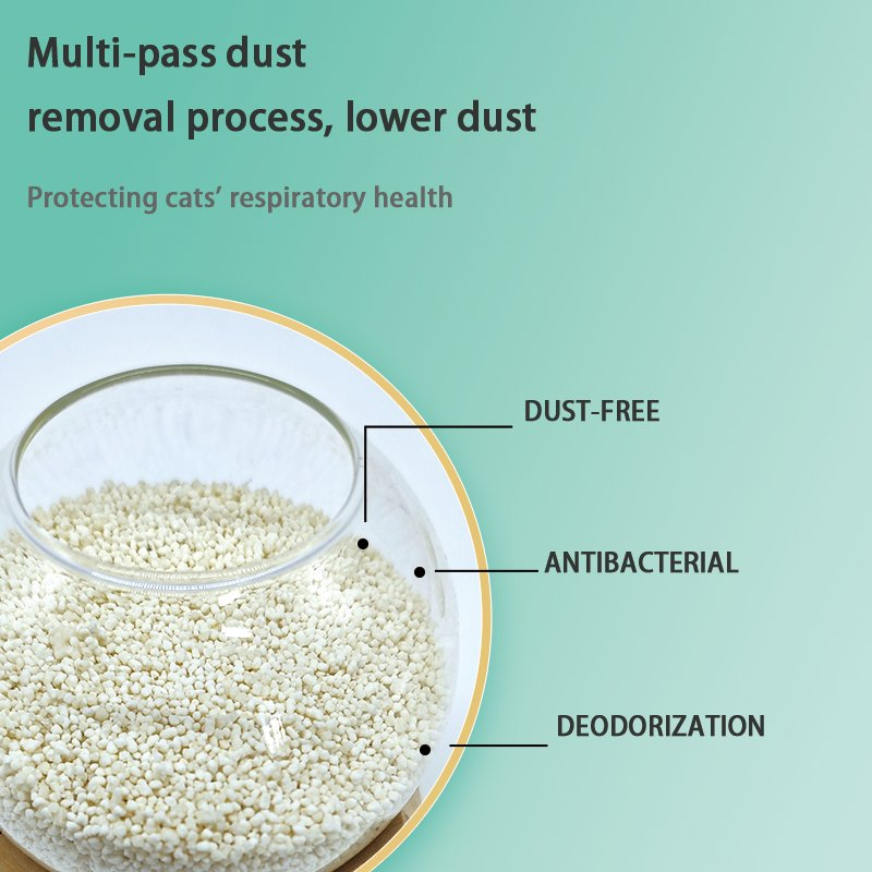 OEM/ODM Pet Supply Cassava Cat Litter Sand Eco-Friendly Dust-Free Clumping Odor Control Biodegradable Cat Sand