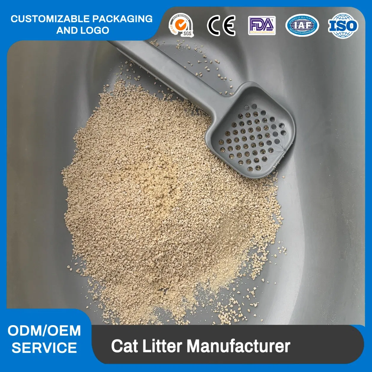 300% Water Absorption Rate Over Highly Absorbent Biodegradable Bamboo and Cassava Cat Litter Made From Renewable Resources for Eco-Conscious Pet Owners