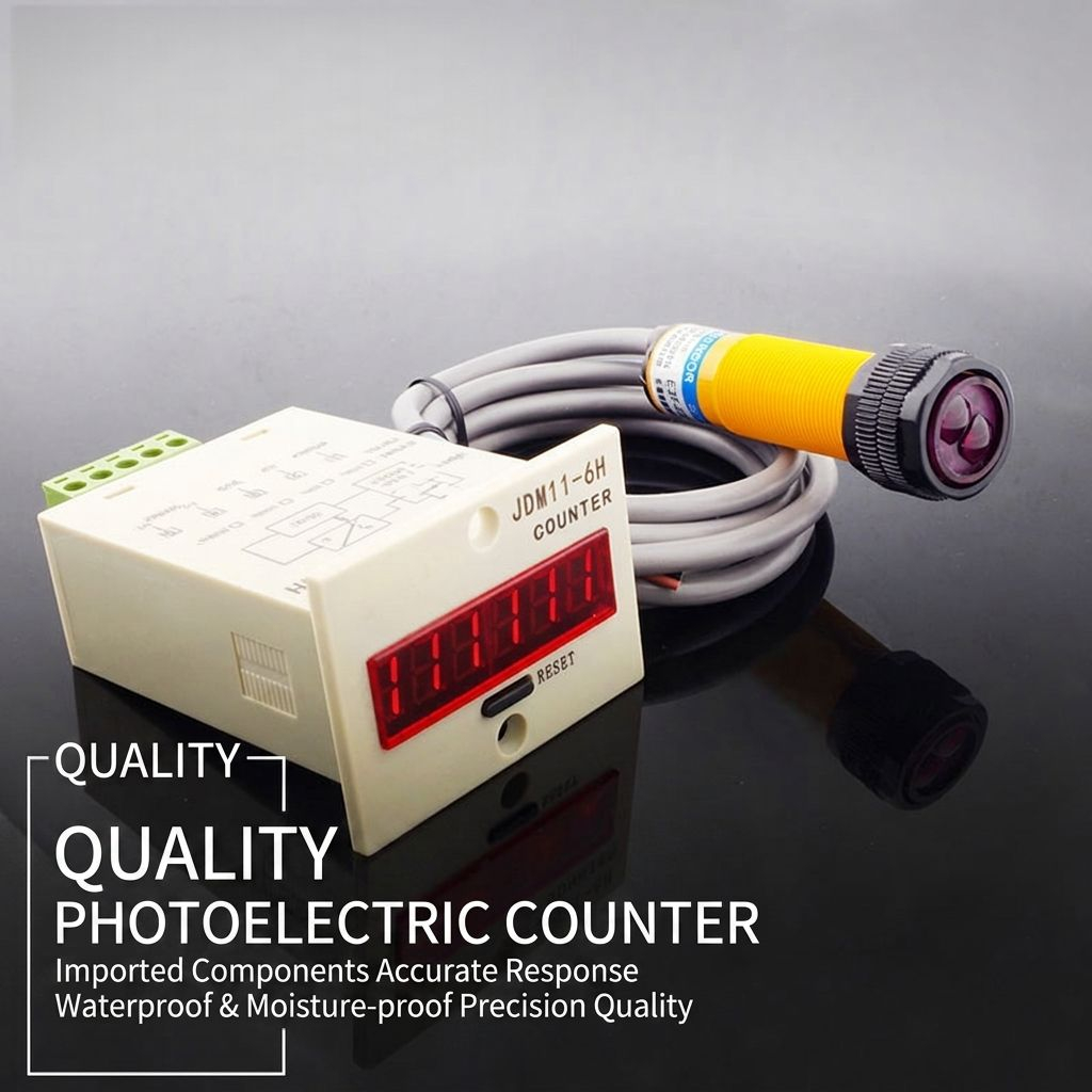 Custom Infrared Photoelectric Counter Sensor Digital Display Object Counting Switch DC6-36V Adjustable Detection Distance 150mm Manufacturer, Product