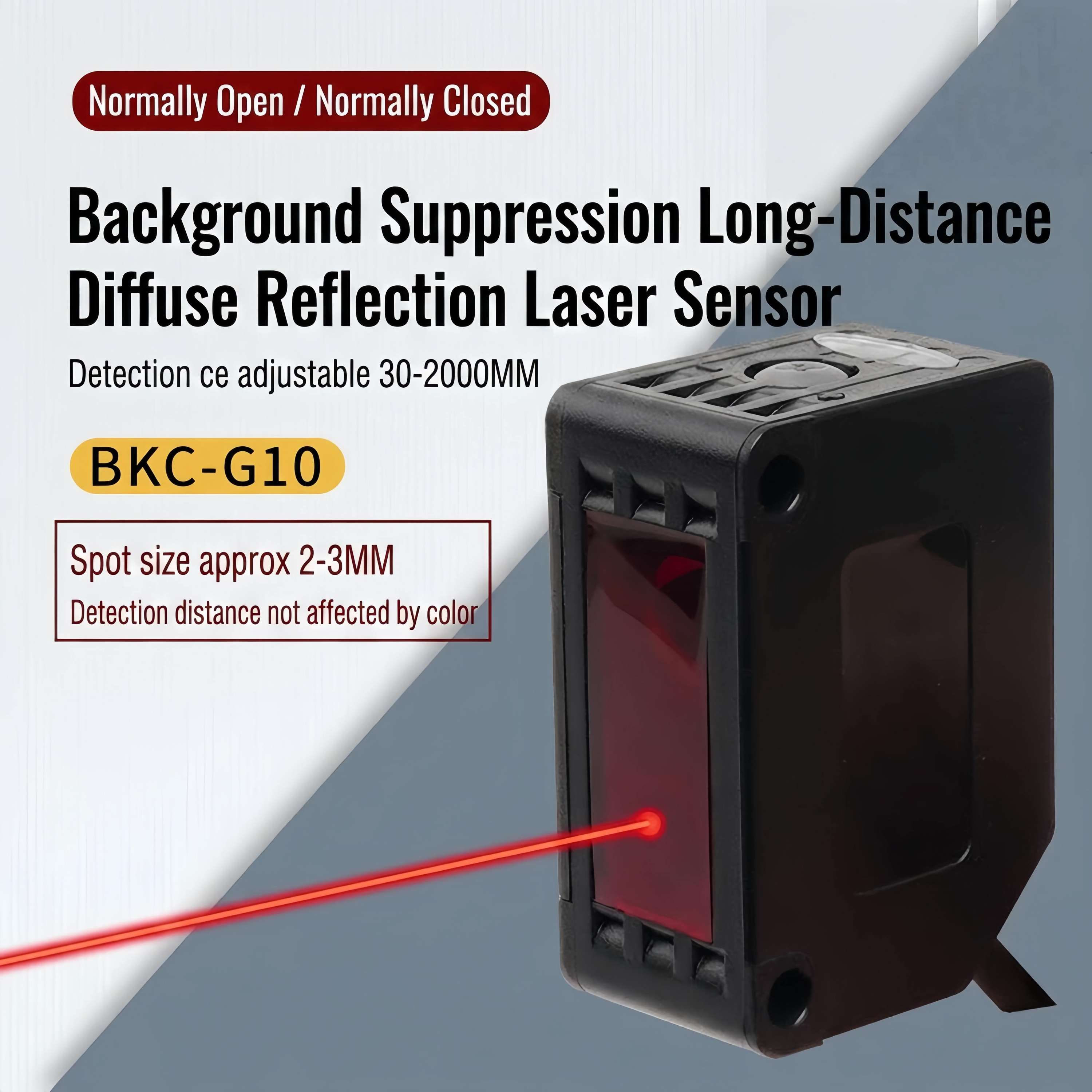 ODM Background Suppression Photoelectric Sensor BKC-G10 Adjustable Detection Distance Infrared Diffuse Reflective Switch Manufacturer, Exporter