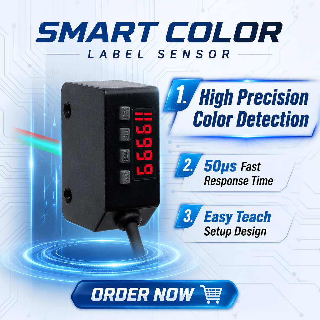 Best RGB Color Mark Sensor Digital Photoelectric Color Detection Sensor LX-101 for Packaging Machine Label Printing Applications Exporters, Companies