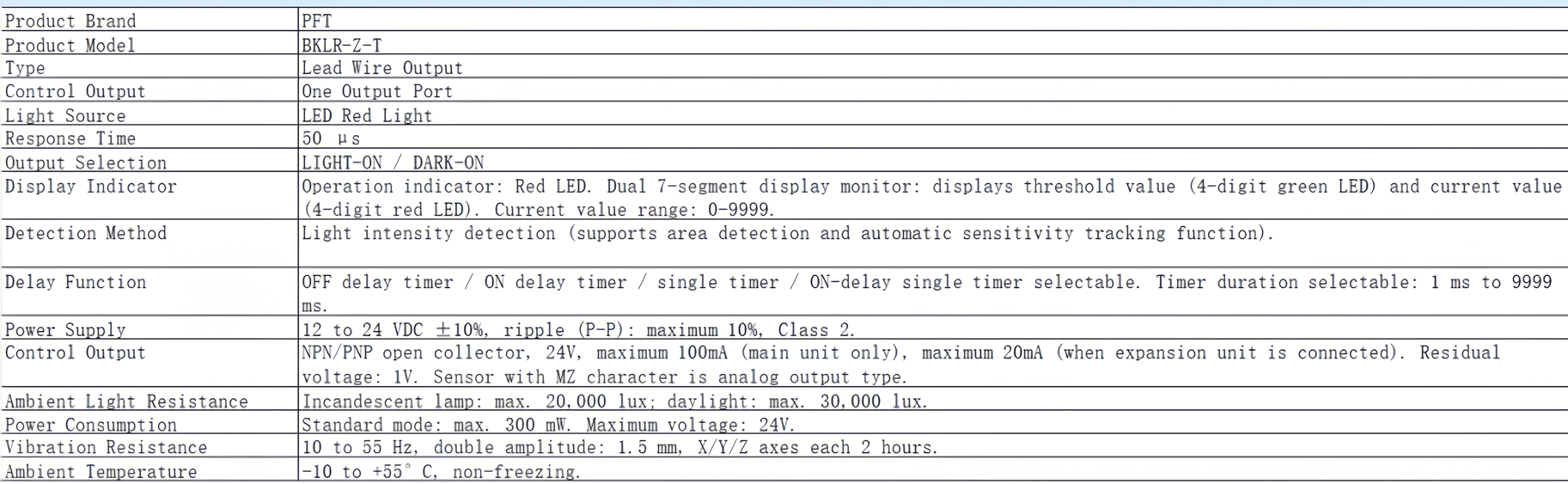 Photoelectric sensor diagram 2