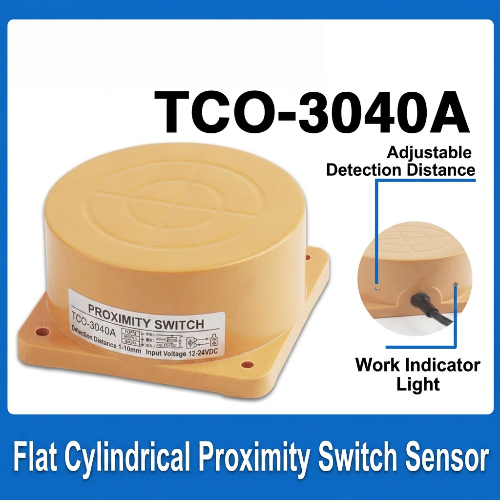 Wholesale 40mm Flat Inductive Proximity Sensor DC 6V to 36V NPN PNP IP67 Adjustable Detection Distance Large Face Metal Sensor Company, Products