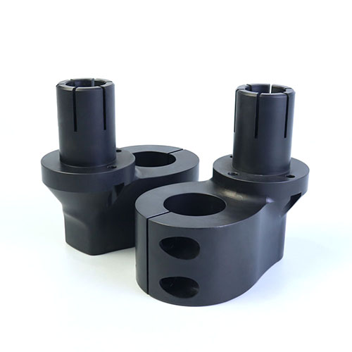 Machined metal parts display