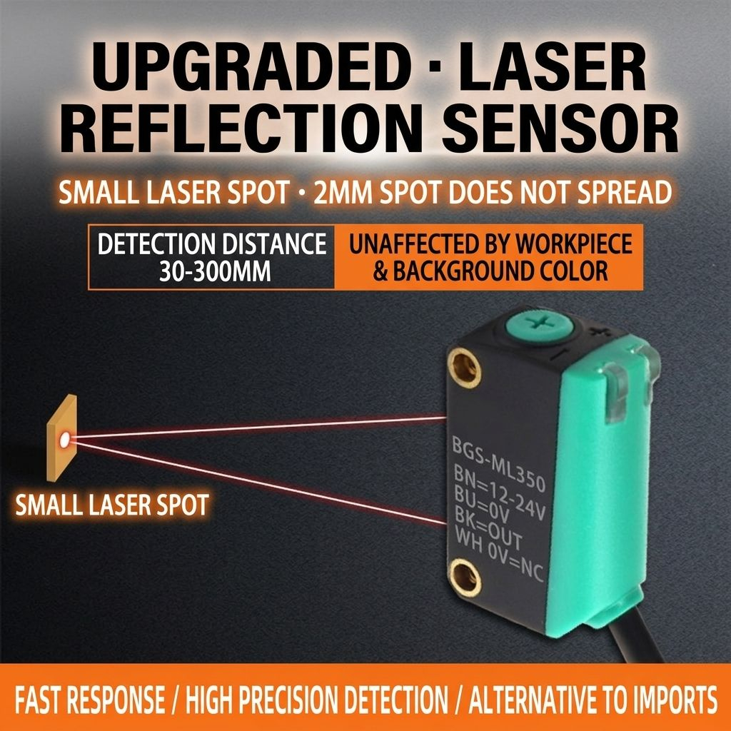 Custom Background Suppression Laser Photoelectric Sensor Adjustable Reflective Object Detection Switch Output High Accuracy Sensing Manufacturer, Supplier