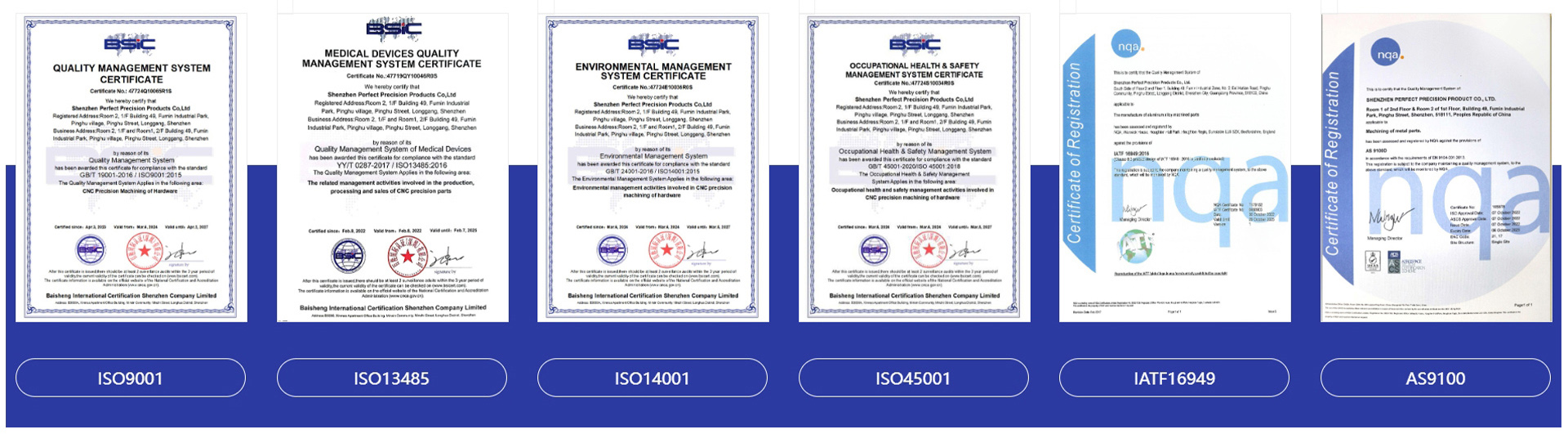 Product Certifications