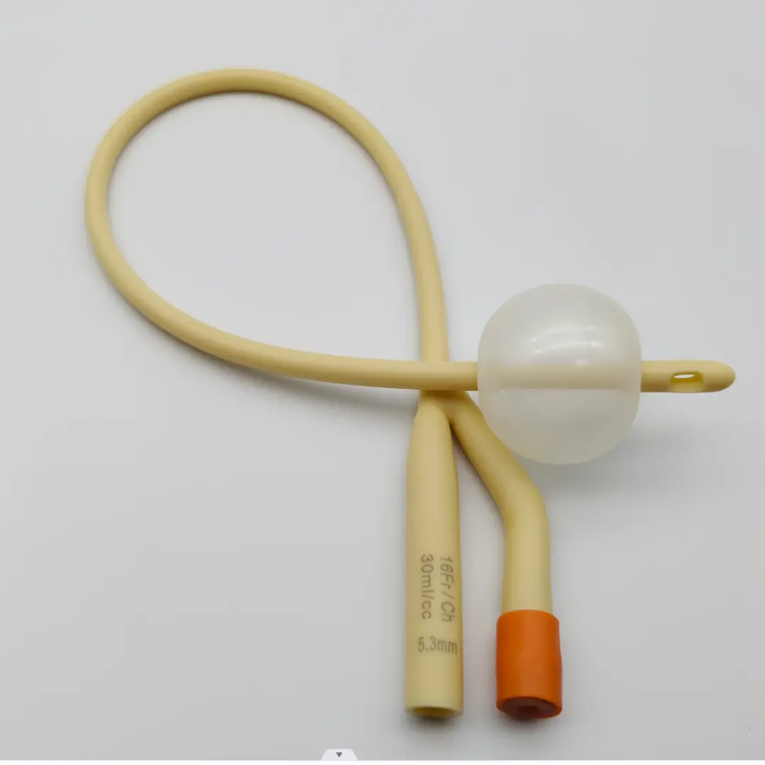 High-Quality High Quality Disposable Medical Safety Triple Lumen Latex Foley Catheter (with Peadiatric Type  6-10Fr also) Service, Product