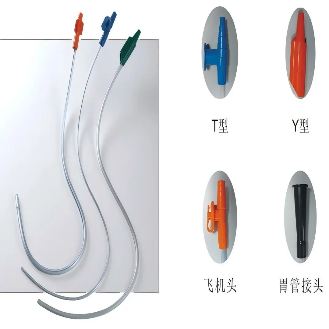 Wholesale Suction tube with plane joint,Y type and T type joint in different specifications Catheter Aspiratory Tube Medical Device for Respiratory Treatment Products, Product
