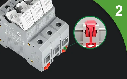 Snap-in rail design