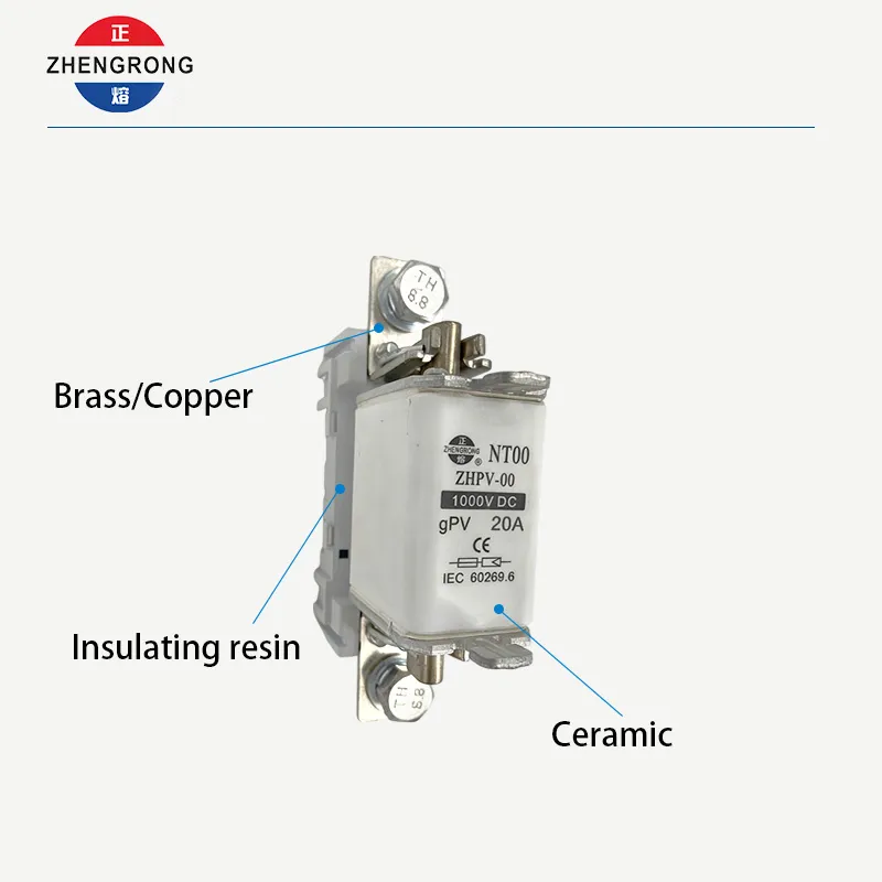 CE Certified 20A 1000V DC Solar Fuse for Safe Operation
