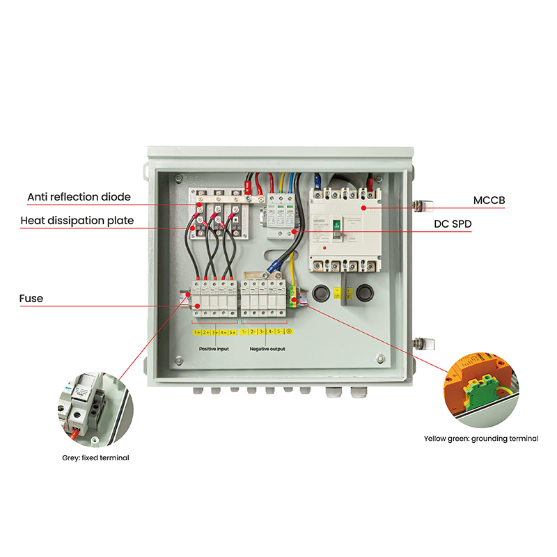 Kinee 1000V 1500V 8 10 12 16 24 String Box Solar Metal Distribution Box Combiner Box Pv