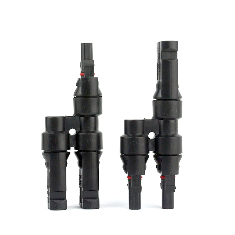 IP67 Waterproof 1000V T Branch Solar Connector -T Round 3P Female Copper 30A DC Series Parallel Connection 1000V PC