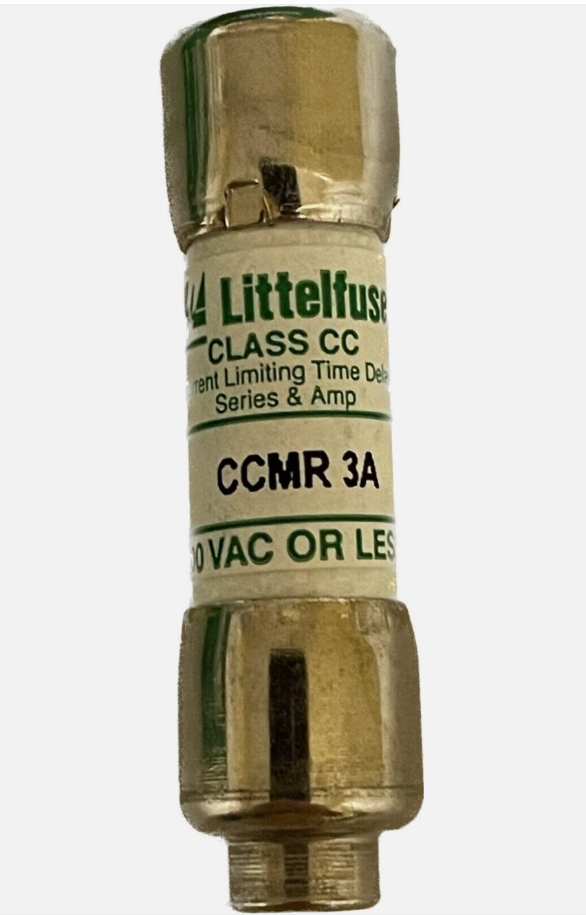 Littelfuse CC Level Glass Fuse Cartridge Fast Time Delay Fuse 3A 600V CCMR 3 High Breaking Capacity IEC Certified