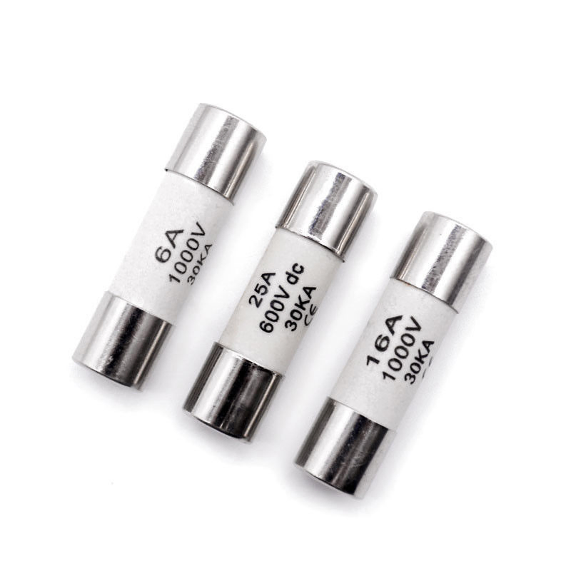 10X38mm Rt18-32 16A 32A Solar Photovoltaic Cylindrical Ceramic Fuse 1000V DC for Power System