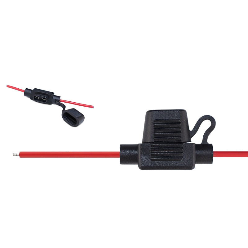 Automotive Inline Waterproof Mini Fuse Holder with Wire,1015 18AWG Cable, Circuit Protection for Car